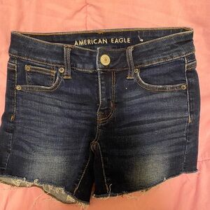 American Eagle Blue Jean Shorts Size 2